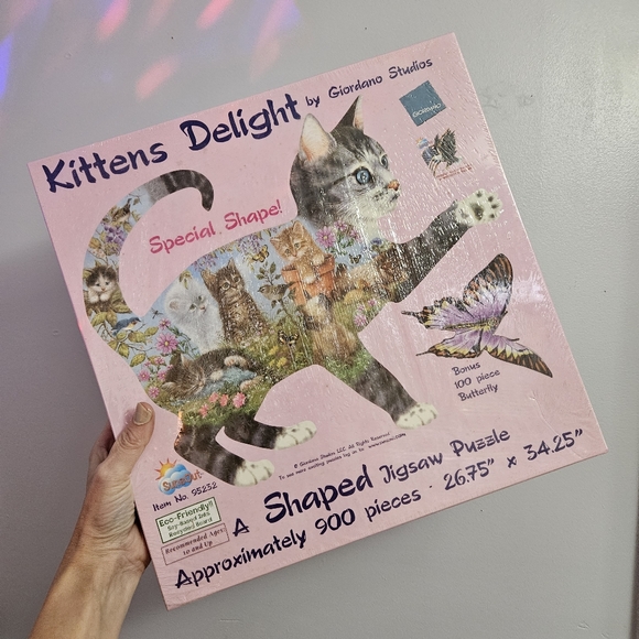 Kittens Delight Special Shape Approx. 900 Piece Jigsaw Puzzle. Sealed New - Picture 13 of 15